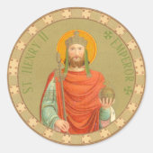 Henry II, Kaiser (BBS 10) Runder Aufkleber (Vorderseite)
