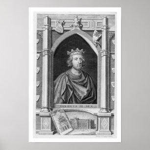 Henry III (1207-72) König von England von 1216, en Poster