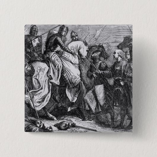 Henry III am Kampf von Lewes, am 14. Mai 1264 Button (Vorderseite)