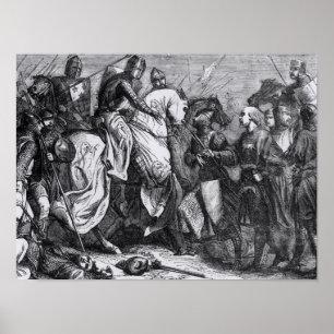 Henry III am Kampf von Lewes, am 14. Mai 1264 Poster