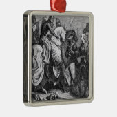 Henry III am Kampf von Lewes, am 14. Mai 1264 Silbernes Ornament (Rechts)