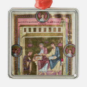Henry III mit den Aposteln Simon und Jehuda Silbernes Ornament