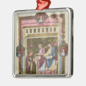 Henry III mit den Aposteln Simon und Jehuda Silbernes Ornament (Links)
