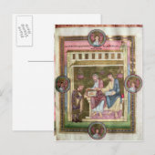 Henry III mit den Aposteln Simon und Jude Postkarte (Vorne/Hinten)