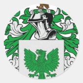 Henry (irisch)-Wappen Runder Aufkleber (Vorderseite)