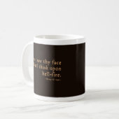 Henry IV "Hölle-Feuer" Insult (16. Fassung) Kaffeetasse (Vorderseite Links)