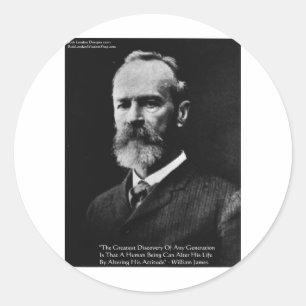 Henry James Attitude Weisheit Zitate Geschenke & K Runder Aufkleber