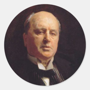 Henry James-Aufkleber Runder Aufkleber