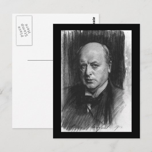 Henry James Postkarte (Vorne/Hinten)