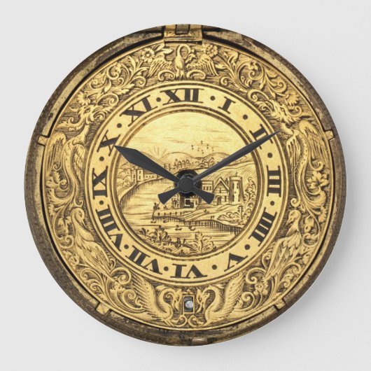 Henry Jones aus dem 16. Jahrhundert drucken Große Wanduhr (Vorderseite)