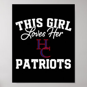 Henry Landkreis Patriots Logo Dieses Mädchen Liebe Poster