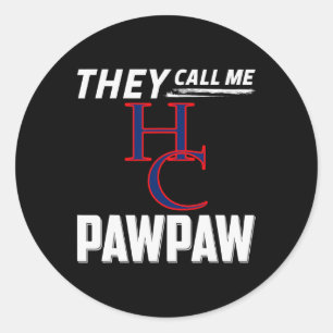 Henry Landkreis Patriots Logo sie nennen mich Pawp Runder Aufkleber