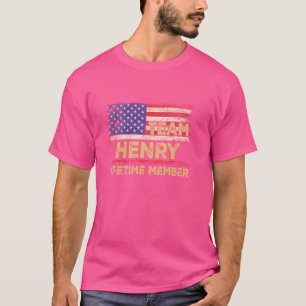 Henry Last Name Shirt Team Henry Lifetime Mitglied