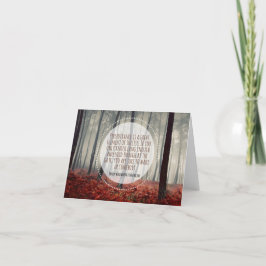 Henry Longfellow Inspiration Anführungsdauer Dankeskarte