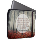 Henry Longfellow Inspiration Anführungsdauer Laptopschutzhülle (Vorne Rechts)