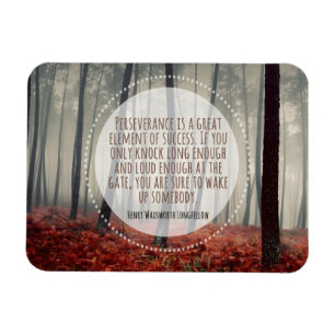 Henry Longfellow Inspiration Anführungsdauer Magnet