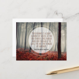 Henry Longfellow Inspiration Anführungsdauer Postkarte