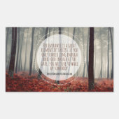 Henry Longfellow Inspiration Anführungsdauer Rechteckiger Aufkleber (Vorderseite)