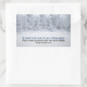 Henry Longfellow Inspiration Zitat "Richtig machen Rechteckiger Aufkleber (Tasche)