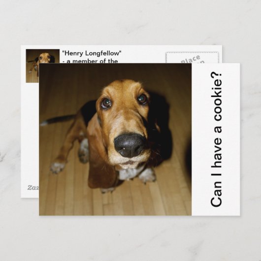 Henry Longfellow Postkarte (Vorne/Hinten)