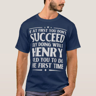 Henry Lustiger Geburtstags-Witz Personalisierter N T-Shirt