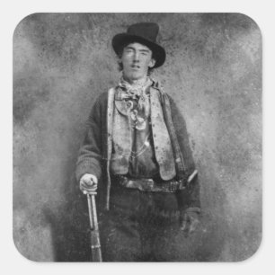 Henry McCarty, Billy der Gesetzlose Kid des Alten  Quadratischer Aufkleber