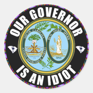 Henry McMaster ist ein Idiot Runder Aufkleber