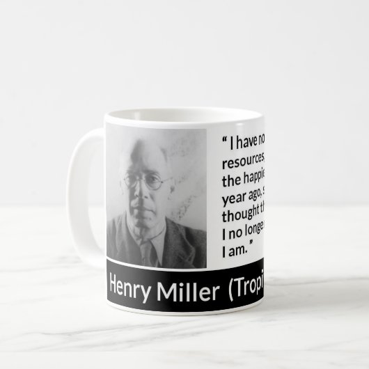 Henry Miller Kaffeetasse (Vorderseite Links)