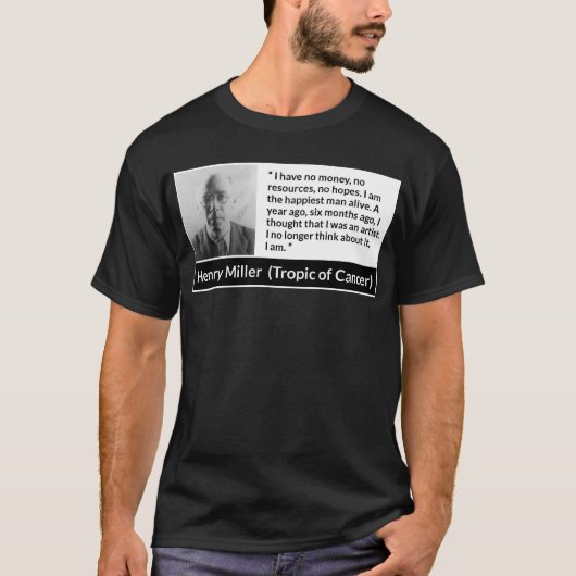 Henry Miller T-Shirt (Vorderseite)