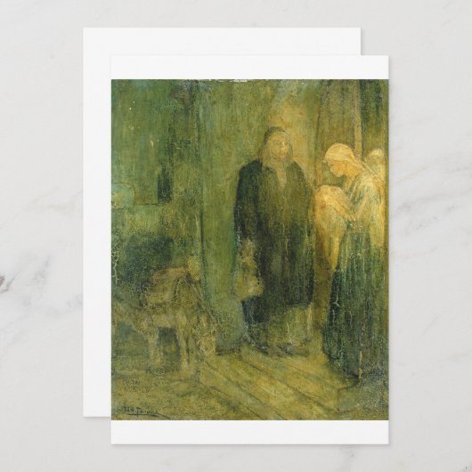 Henry Ossawa Tanner - Abfahrt nach Ägypten (Am Einladung (Vorne/Hinten)