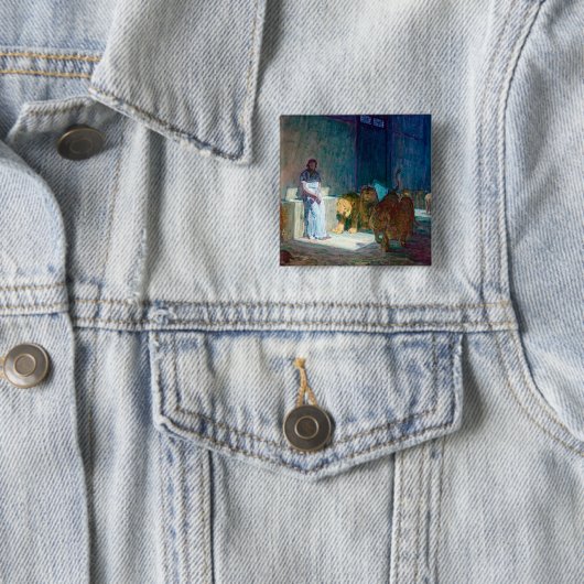 Henry Ossawa Tanner Daniel im Lions' Den Button (Beispiel)