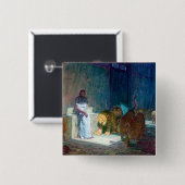 Henry Ossawa Tanner Daniel im Lions' Den Button (Vorne & Hinten)