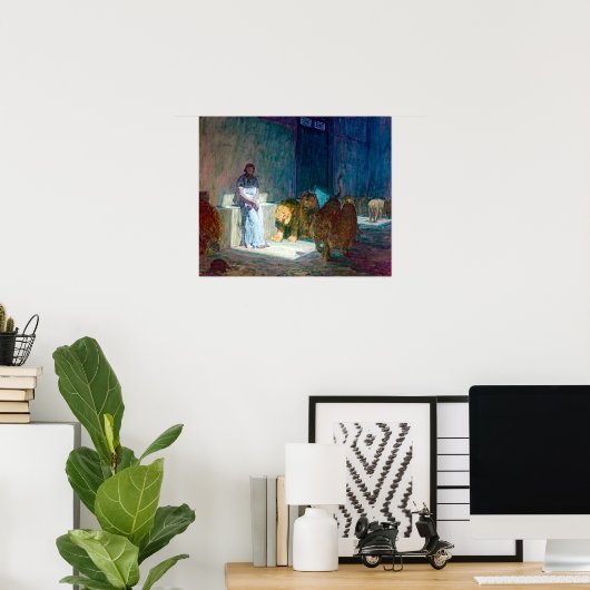 Henry Ossawa Tanner Daniel im Lions' Den Poster (Heimbüro)