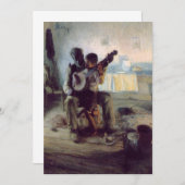 Henry Ossawa Tanner - Die Banjo-Lektion Einladung (Vorne/Hinten)