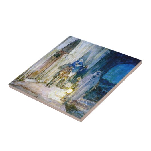 Henry Ossawa Tanner Flug nach Ägypten Fliese (Seite)