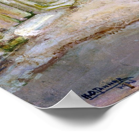 Henry Ossawa Tanner Flug nach Ägypten Poster (Ecke)