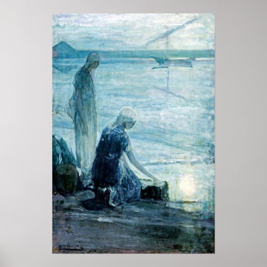 Henry Ossawa Tanner Moses in den Bullrushes Poster (Vorne)