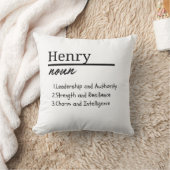 Henry, Personalisierter Name des Jungen Kissen (Decke)