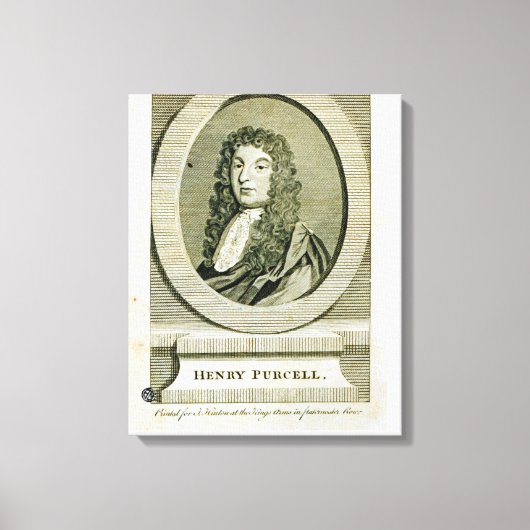 Henry Purcell , Leinwanddruck (Vorderseite)
