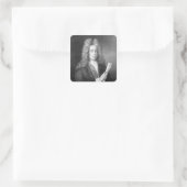 Henry Purcell Quadratischer Aufkleber (Tasche)