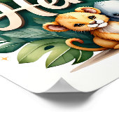 Henry Safari Kinderzimmer Wall Art Poster (Ecke)