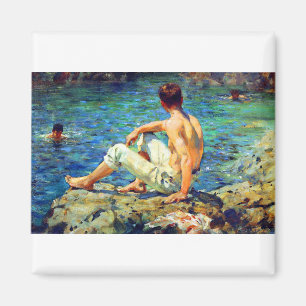 Henry Scott Tuke Gold and Green Magnet