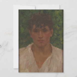 Henry Scott Tuke - Portrait eines jungen Mannes mi Einladung