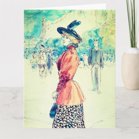 Henry Somm - Elegant am Boulevard Karte (Vorderseite)