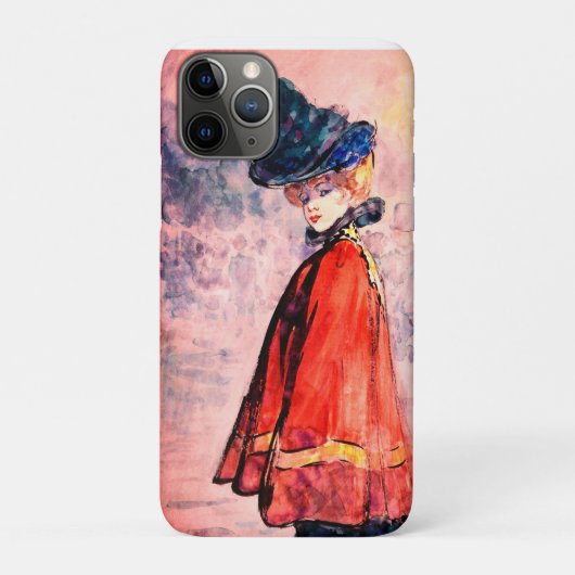 Henry Somm - Elegant in Red Cape Case-Mate iPhone Hülle (Rückseite)
