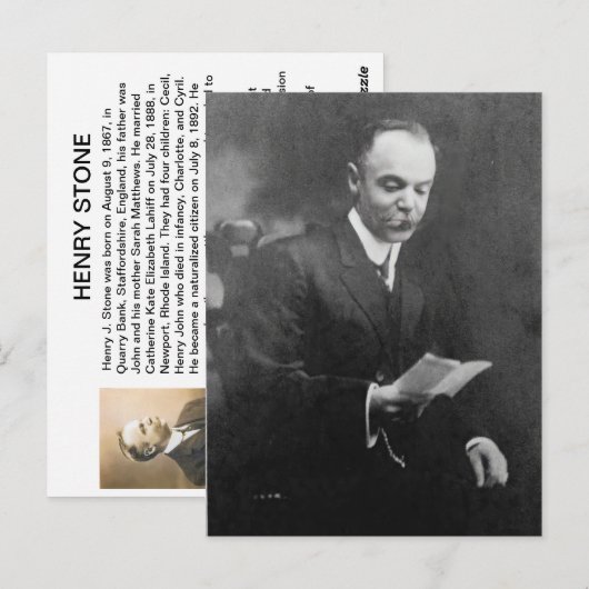 Henry Stone Postkarte (Vorne/Hinten)
