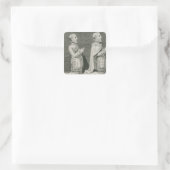 Henry Stuart, Lord Darnley und sein Bruder Quadratischer Aufkleber (Tasche)