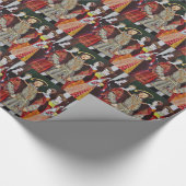 Henry The Achte und seine sechs Ehefrauen Geschenkpapier (Ecke)