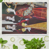 Henry The Achte und seine sechs Ehefrauen Handtuch (Gefaltet)