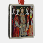 Henry The Achte und seine sechs Ehefrauen Silbernes Ornament (Rechts)